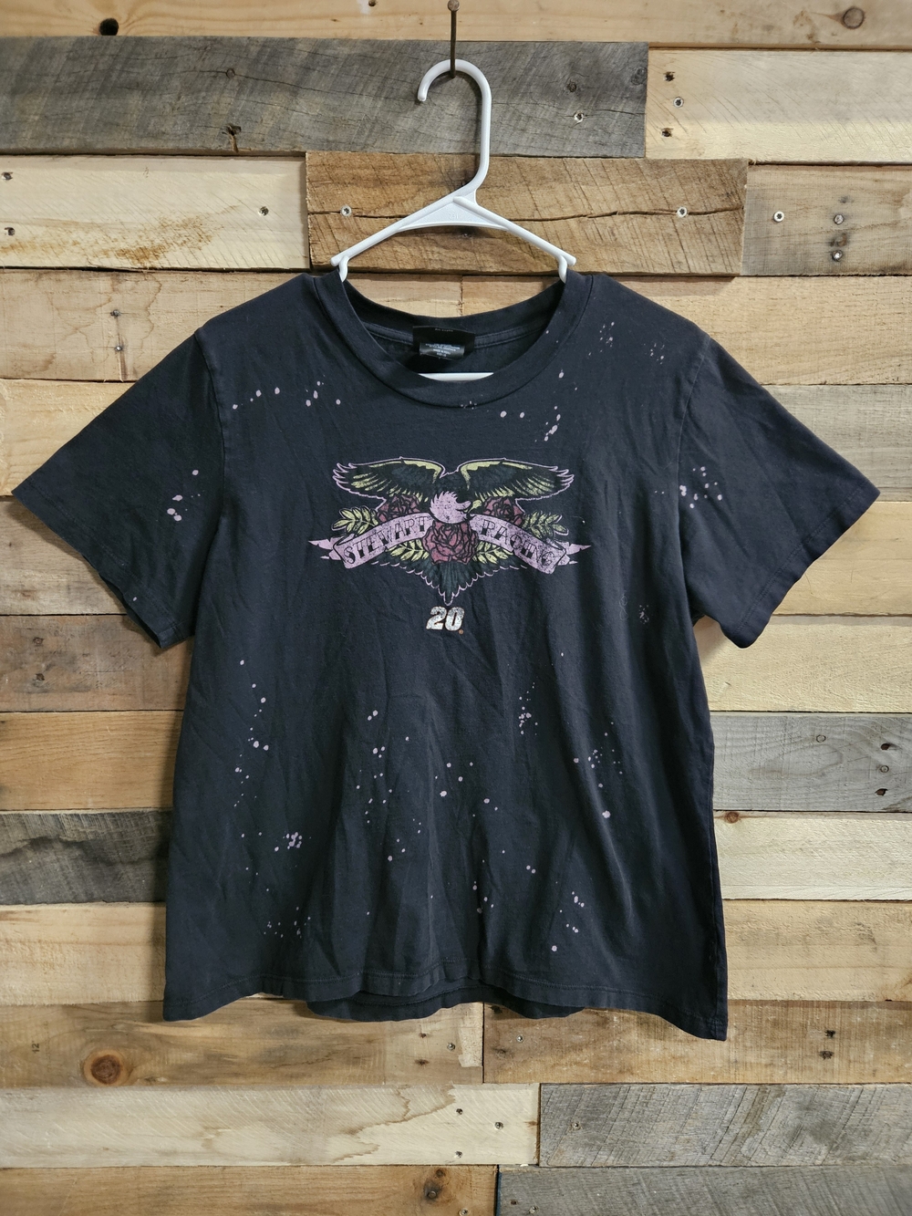 Chase Authentics Black Short-Sleeve Tee with Eagle Graphic